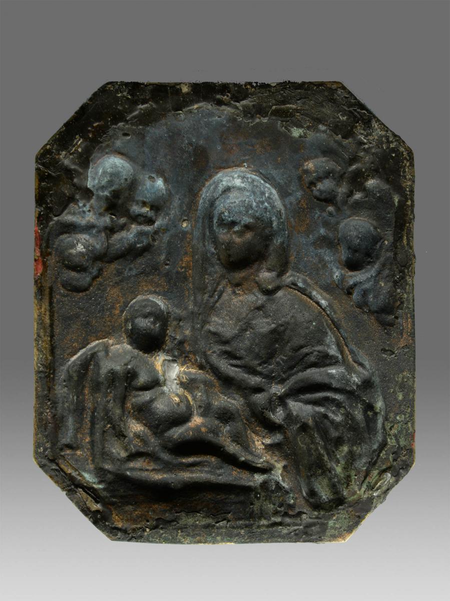 Vierge A l'Enfant vers 1600 Italie-photo-1