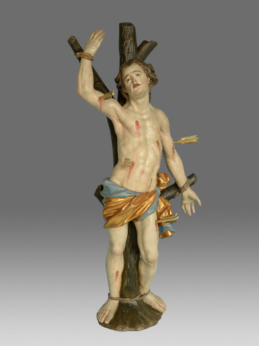 Sculpture Saint Sebastien  Vers 1730-photo-2