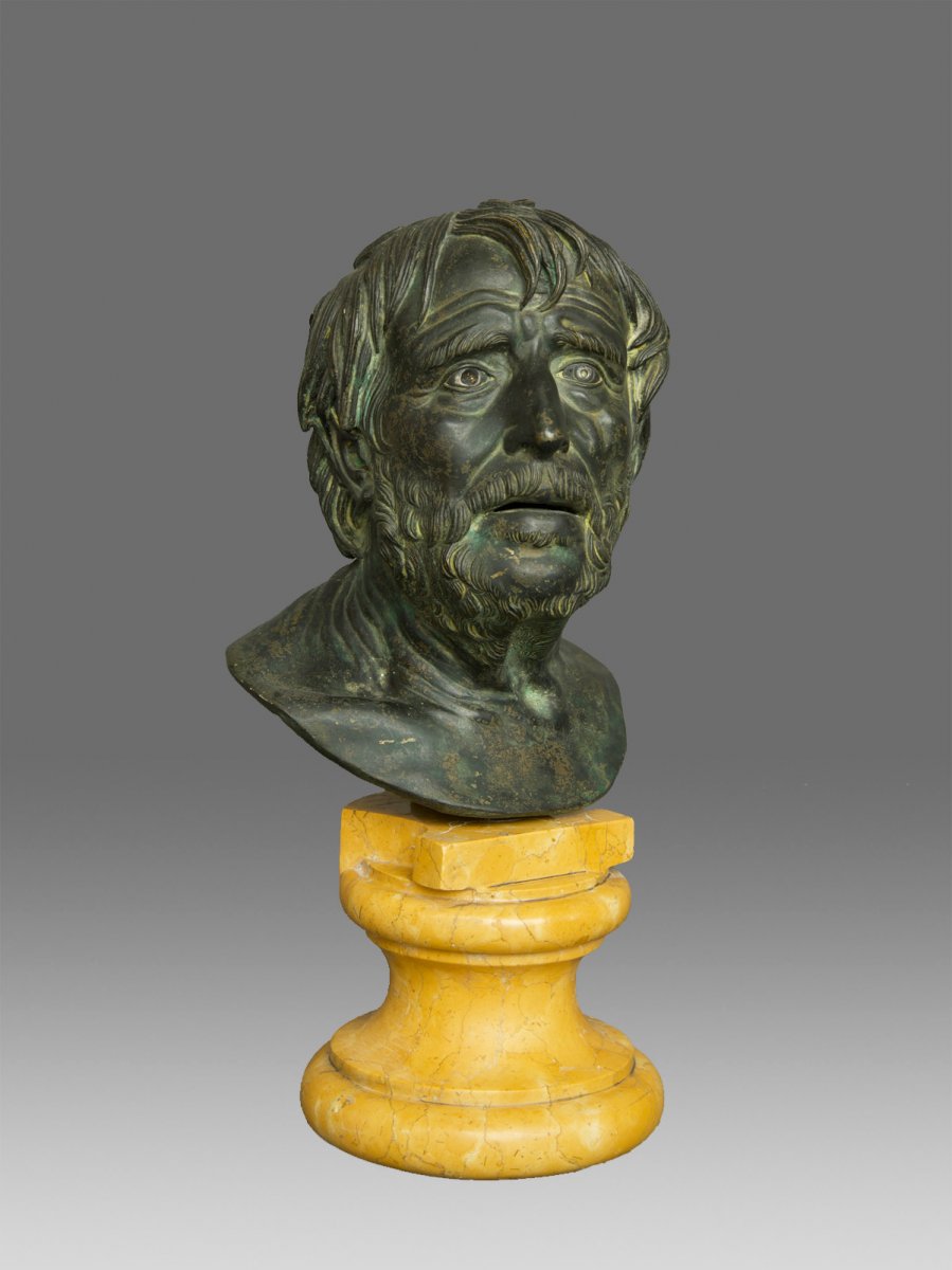 Bust Seneca Seneca Italy 19th Century-photo-4