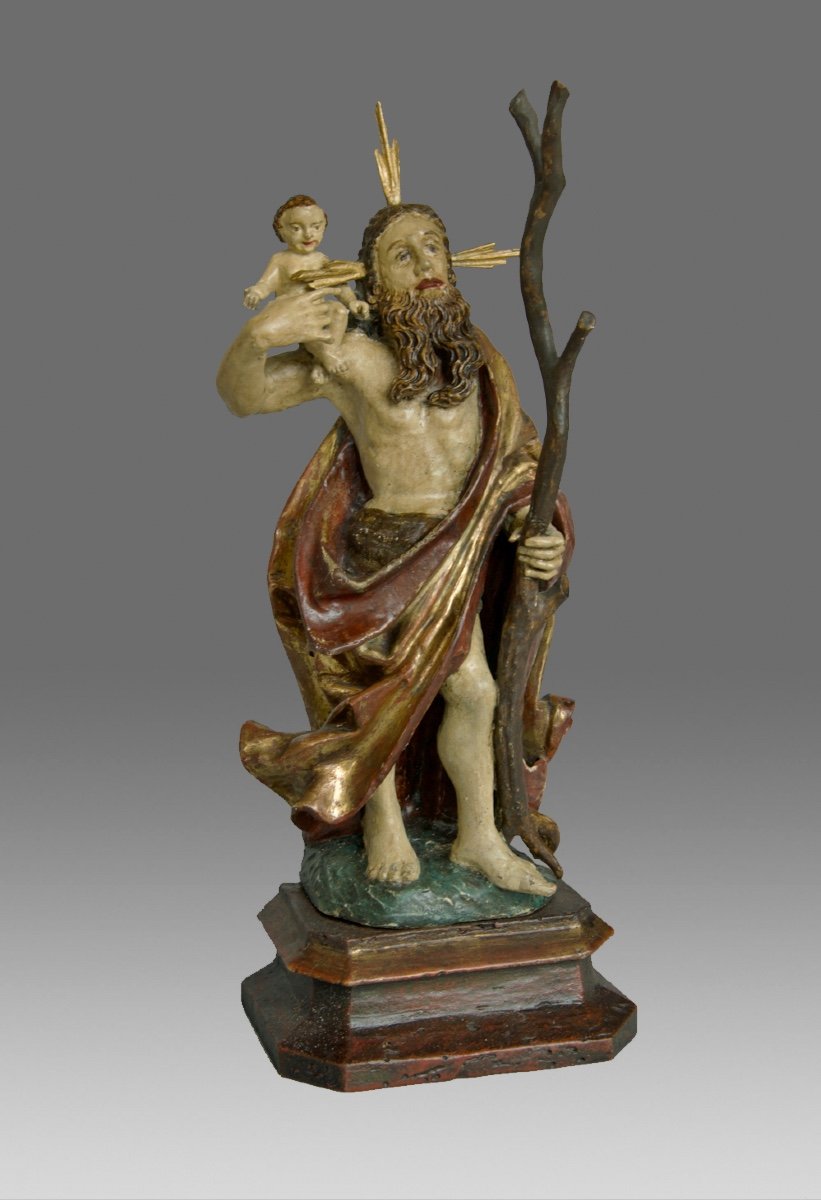 Saint Christopher Tyrol End Of 17th Century