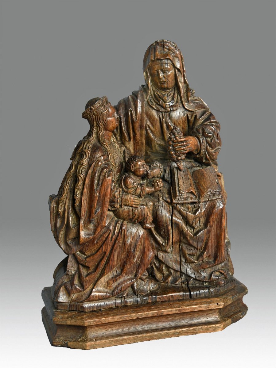 Vierge a l'enfant avec Sainte Anne / Selbdritt vers 1520 -photo-3