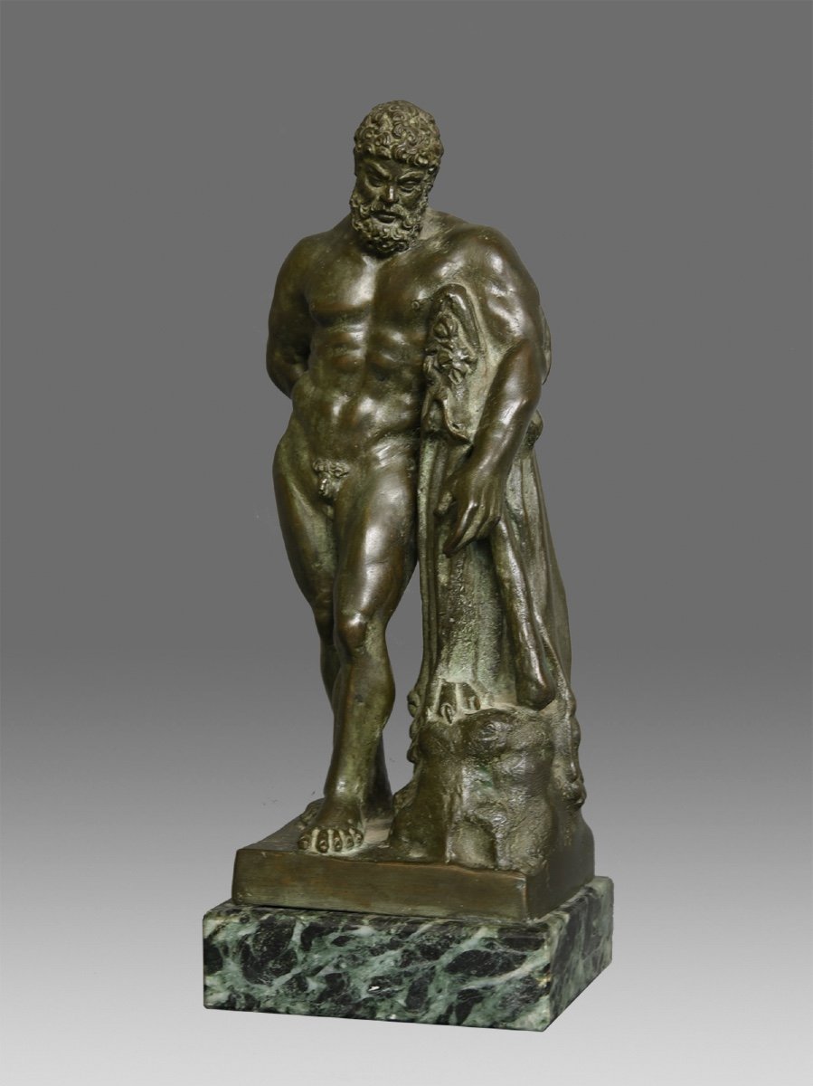 Hercule Farnese Bronze 19 ème Siècle-photo-3