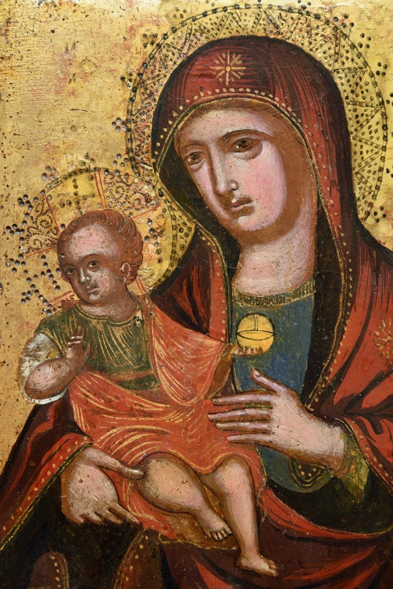 Icône Icone Icon Madre Della Consolatione Italie fin  XVII ème Siècle-photo-2