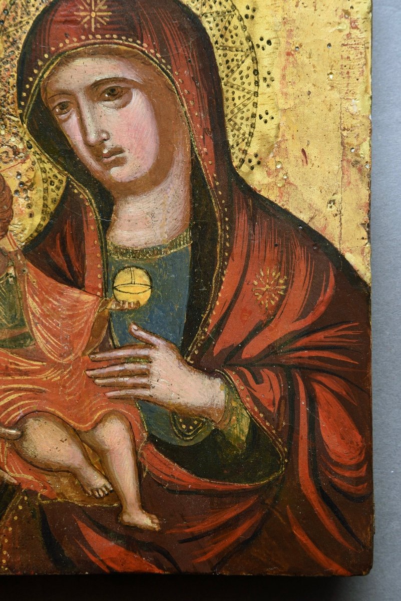 Icon Icon Icon Madre Della Consolatione Italy Late 17th Century-photo-3