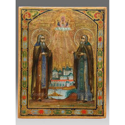 And Zosima Icon Sawatij 1880