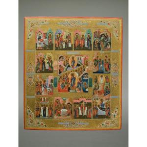 Icon Icon Icon Of The Great Feastdays 19th Century