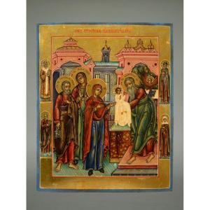 Icon "the Presentation Of Christ In The Temple"