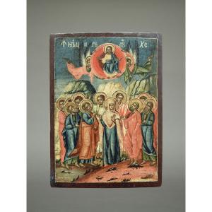 Icon Of The Ascension Of Christ, 18th Century, Greece