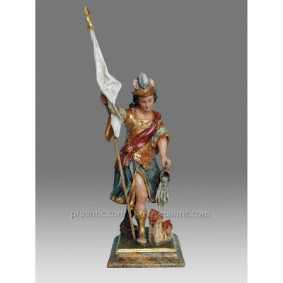 Sculptures Saint Florian Italie Vers 1780