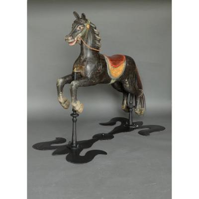 Cheval De Carrousel Second Moitié 19ème Siècle