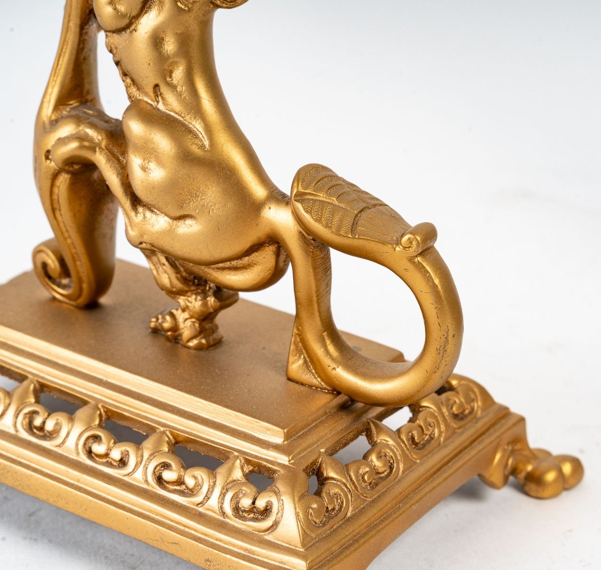 Paire De Bougeoirs En Bronze, XIXème Siècle-photo-2