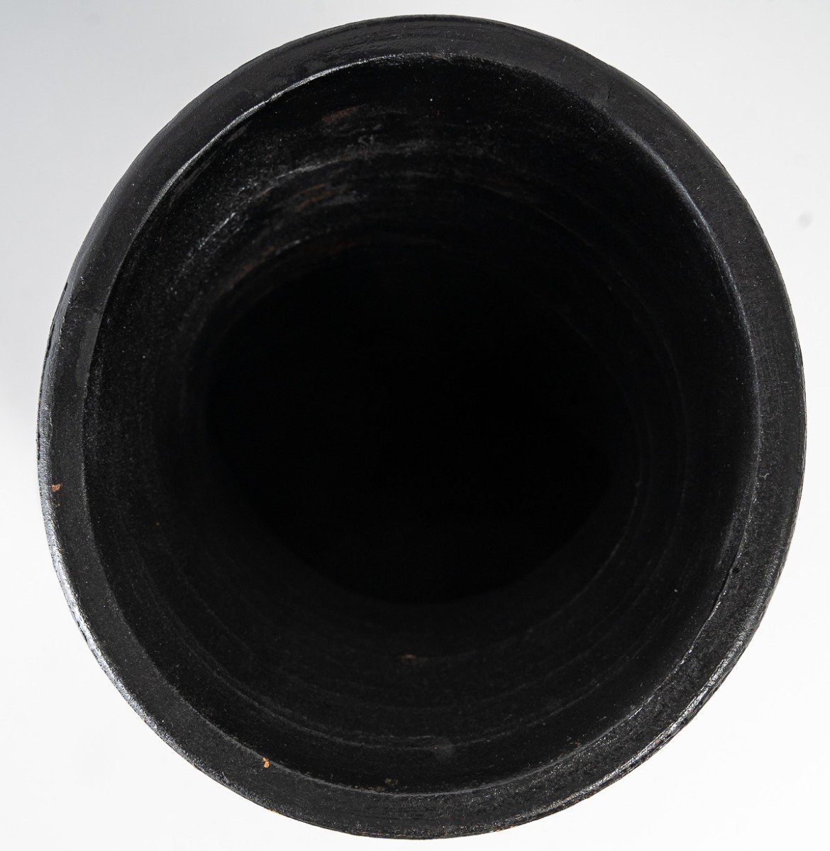 Painted Terracotta Vase, Design 1950-1960-photo-2