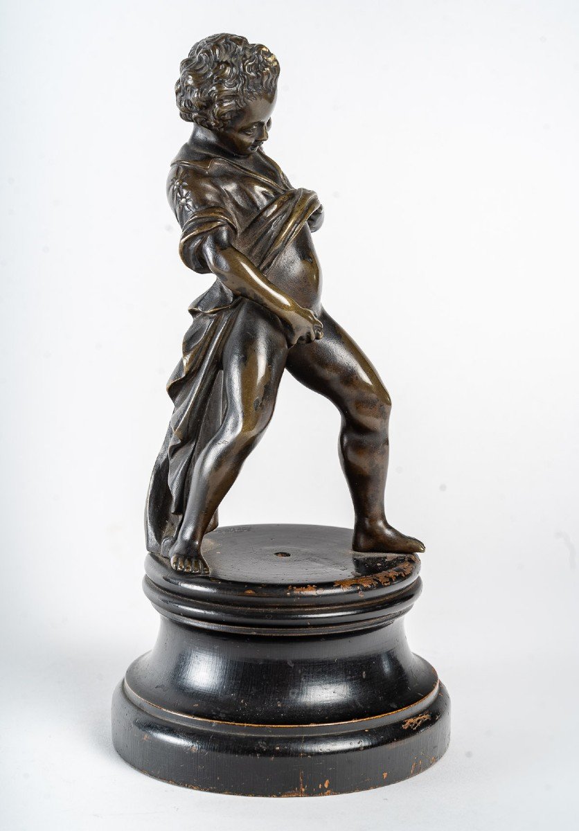 XIXth Century Bronze Sculpture In Louis XV Style-photo-3