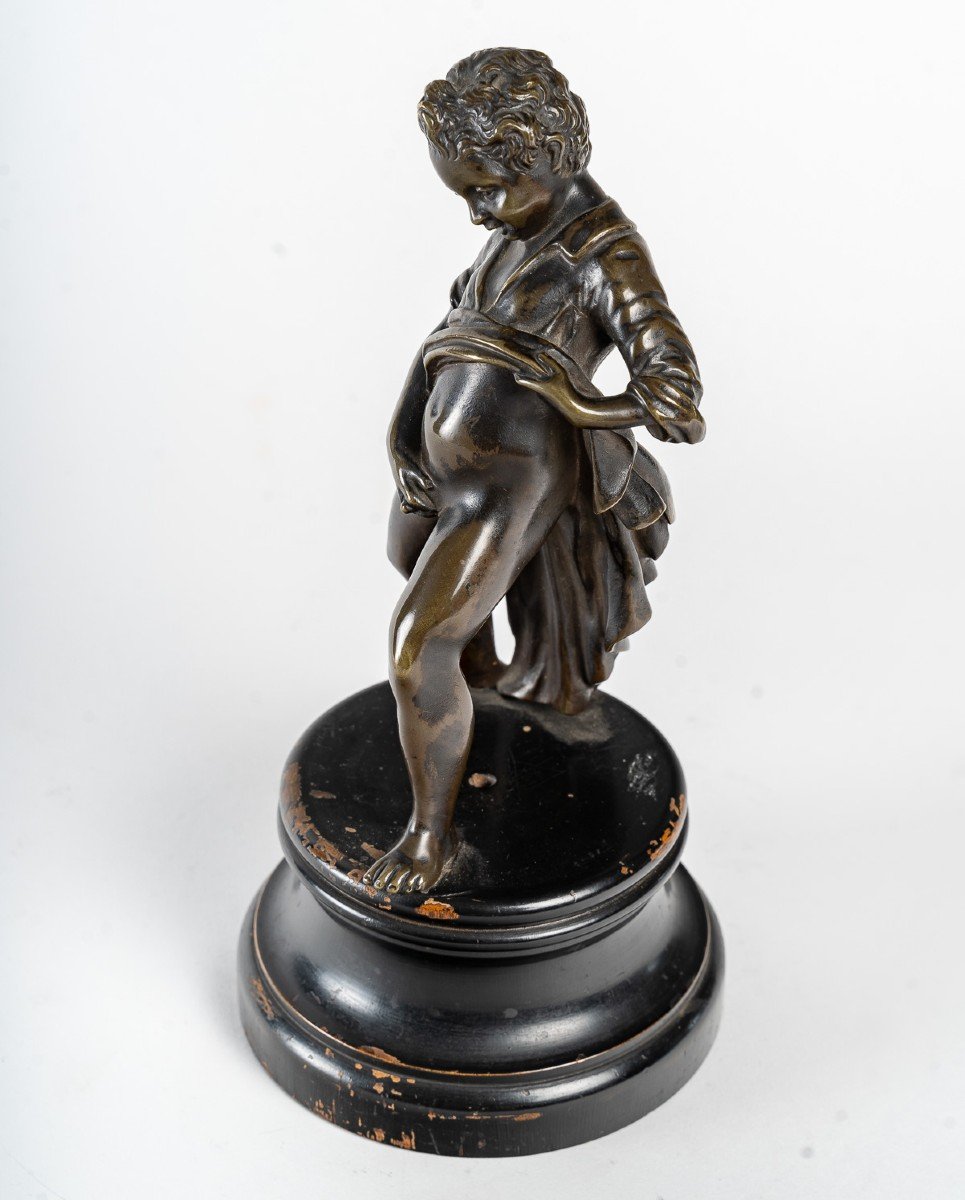 Sculpture En Bronze Du XIXème Siècle De Style Louis XV-photo-4