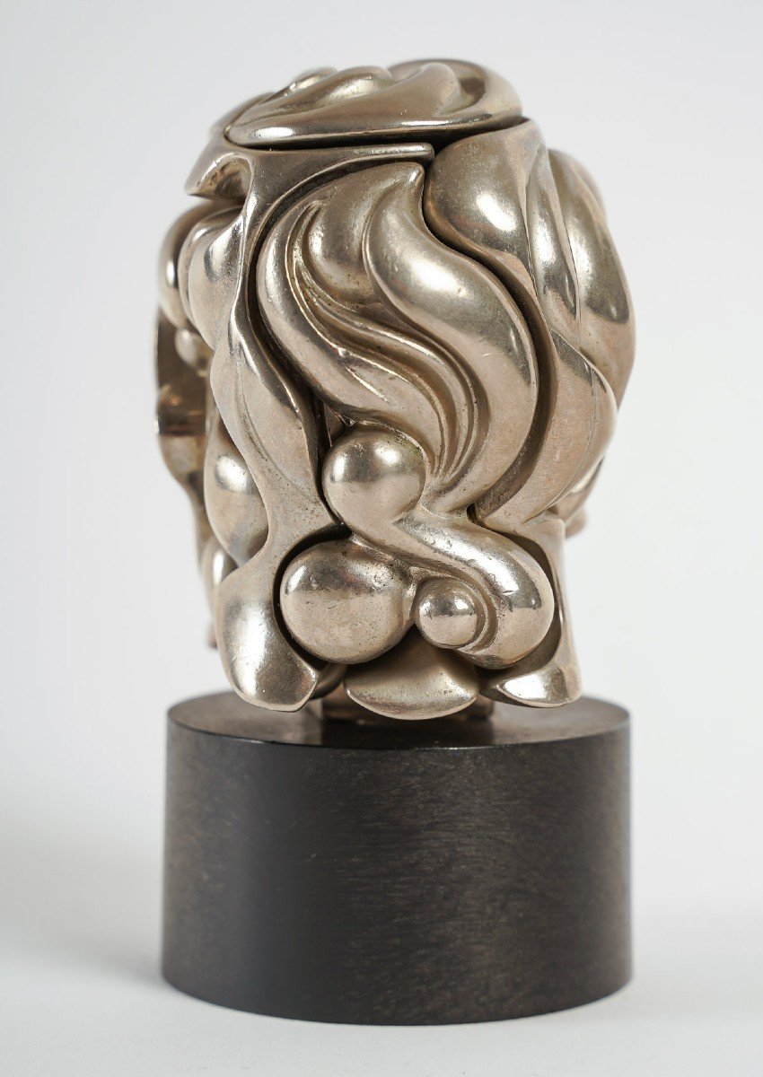 Statuette De Miguel Berrocal (1933-2006), Tête De Femme.-photo-4