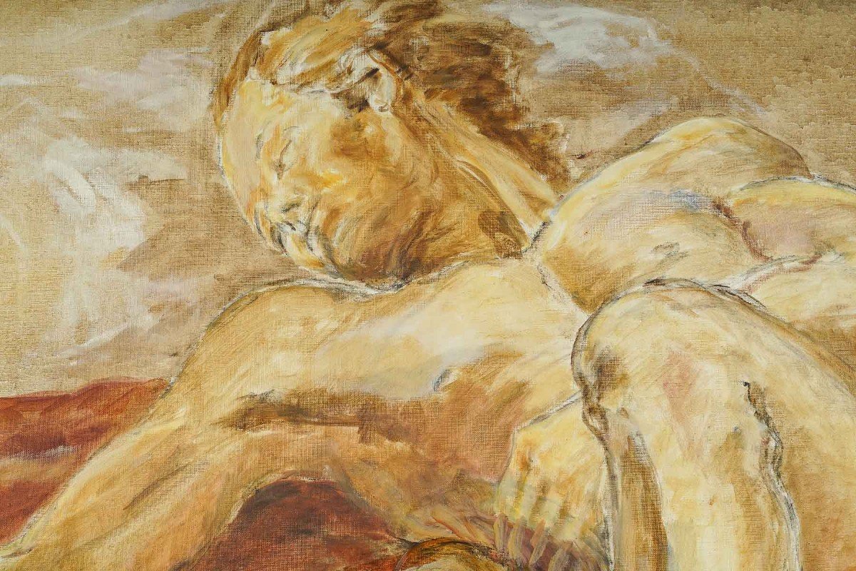 Peinture De Evelyne Luez, XXème Siècle-photo-2