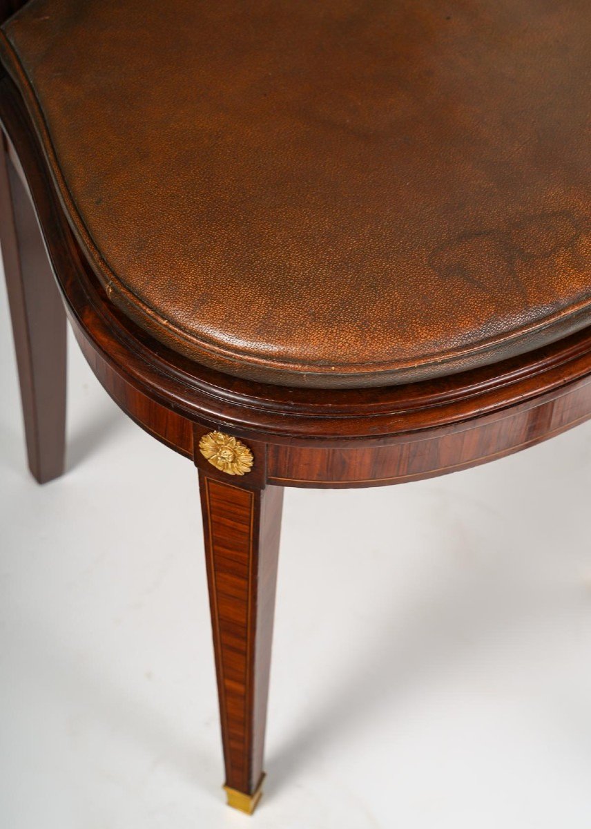 Pair Of XIXth Century Chairs In Louis XVI Style.-photo-4