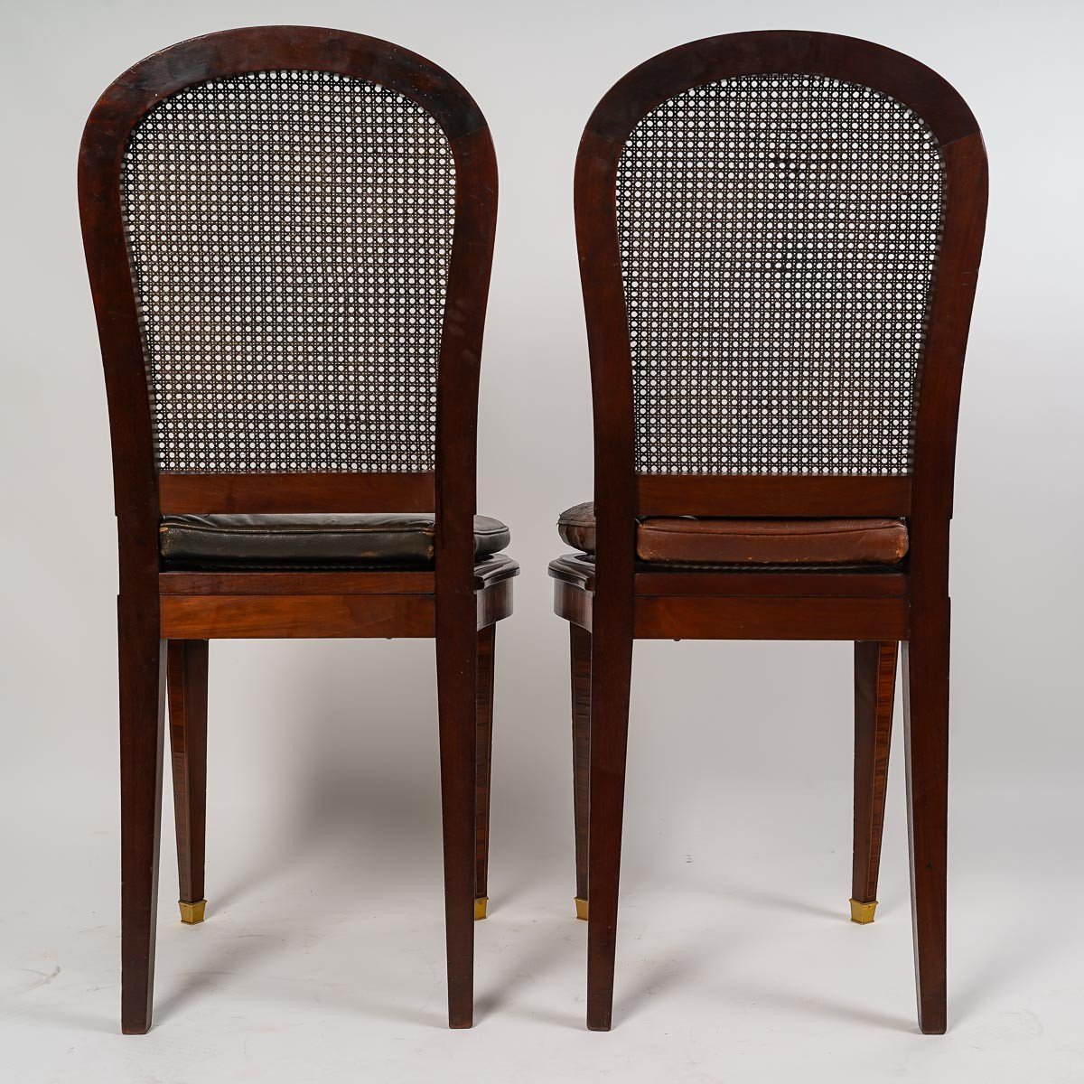 Pair Of XIXth Century Chairs In Louis XVI Style.-photo-5