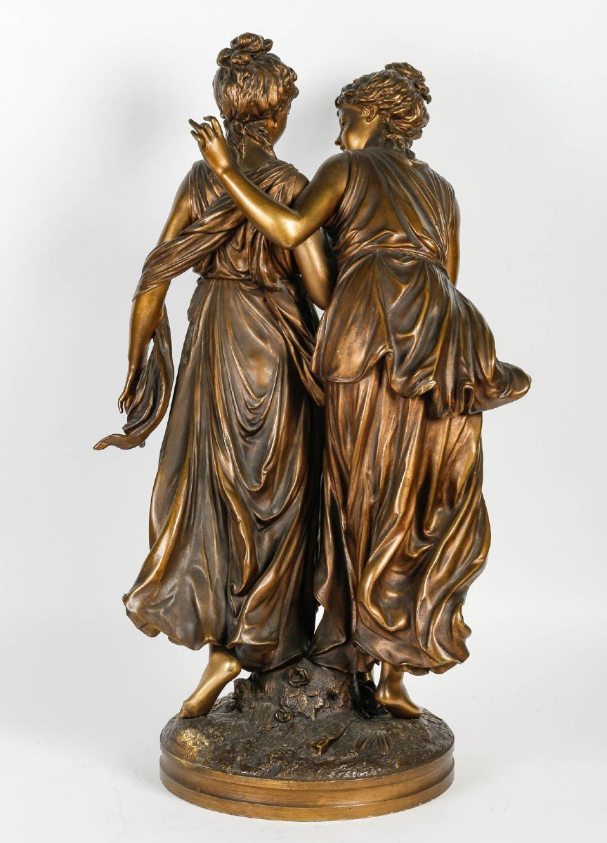 Importante Sculpture En Bronze De Louis Grégoire, XIXème Siècle.-photo-2
