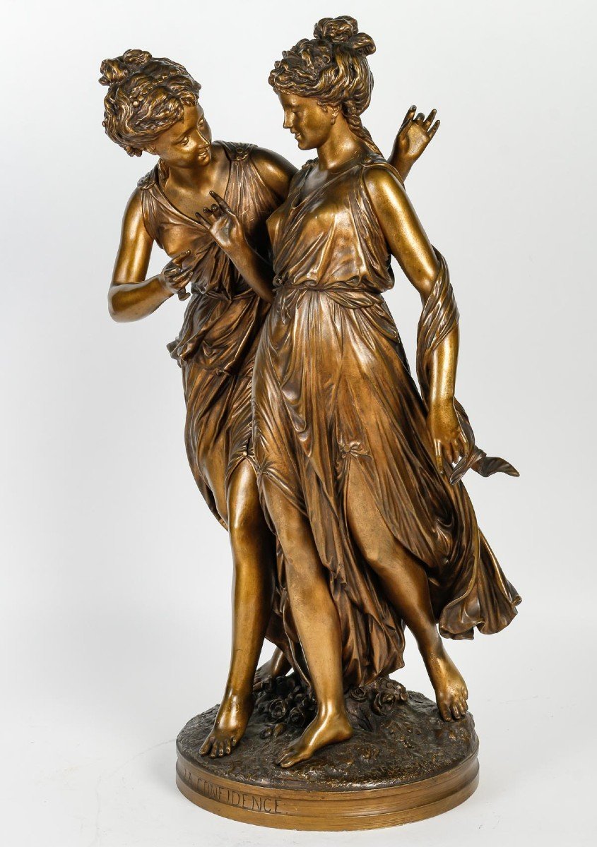 Importante Sculpture En Bronze De Louis Grégoire, XIXème Siècle.-photo-6