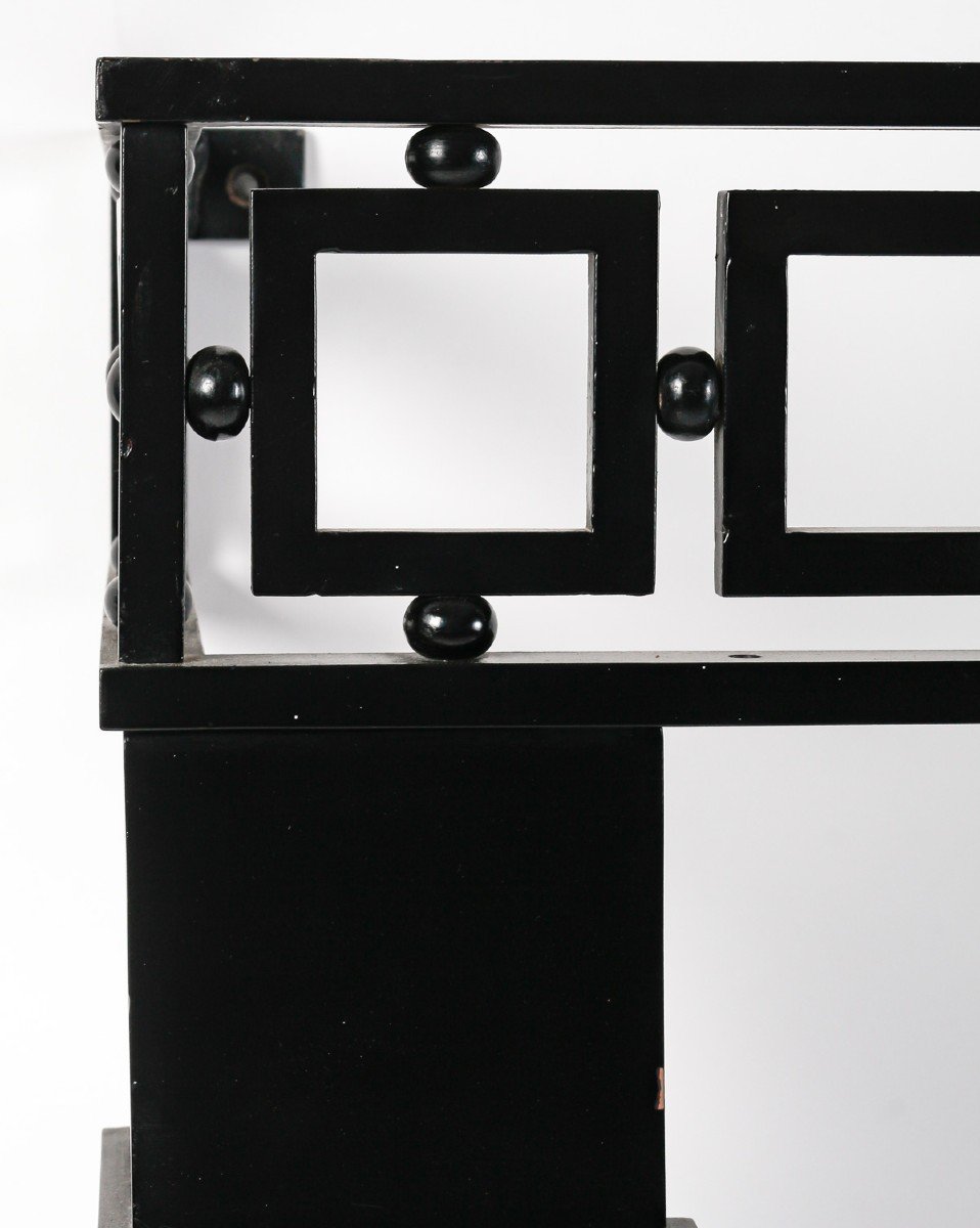Wrought Iron Console In The Neo-classical Taste, XXth Century.-photo-2
