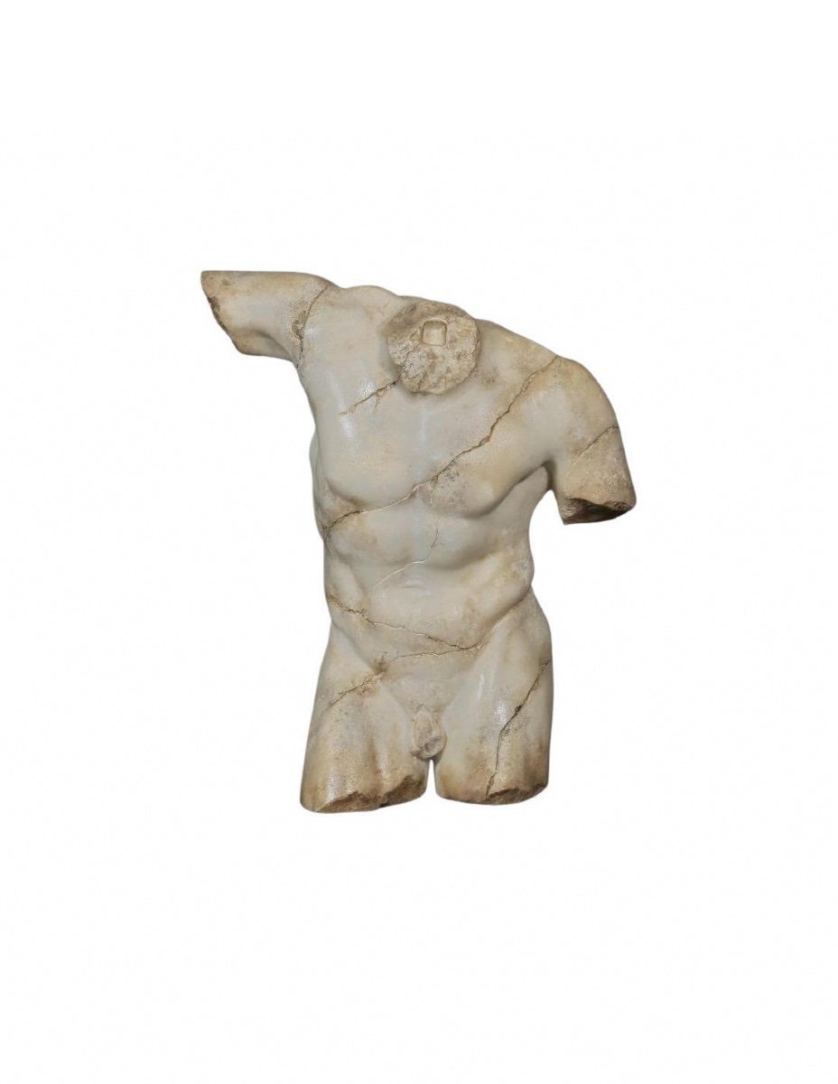 Beautiful Antique Warrior Bust In Roman Taste, 20th Century.