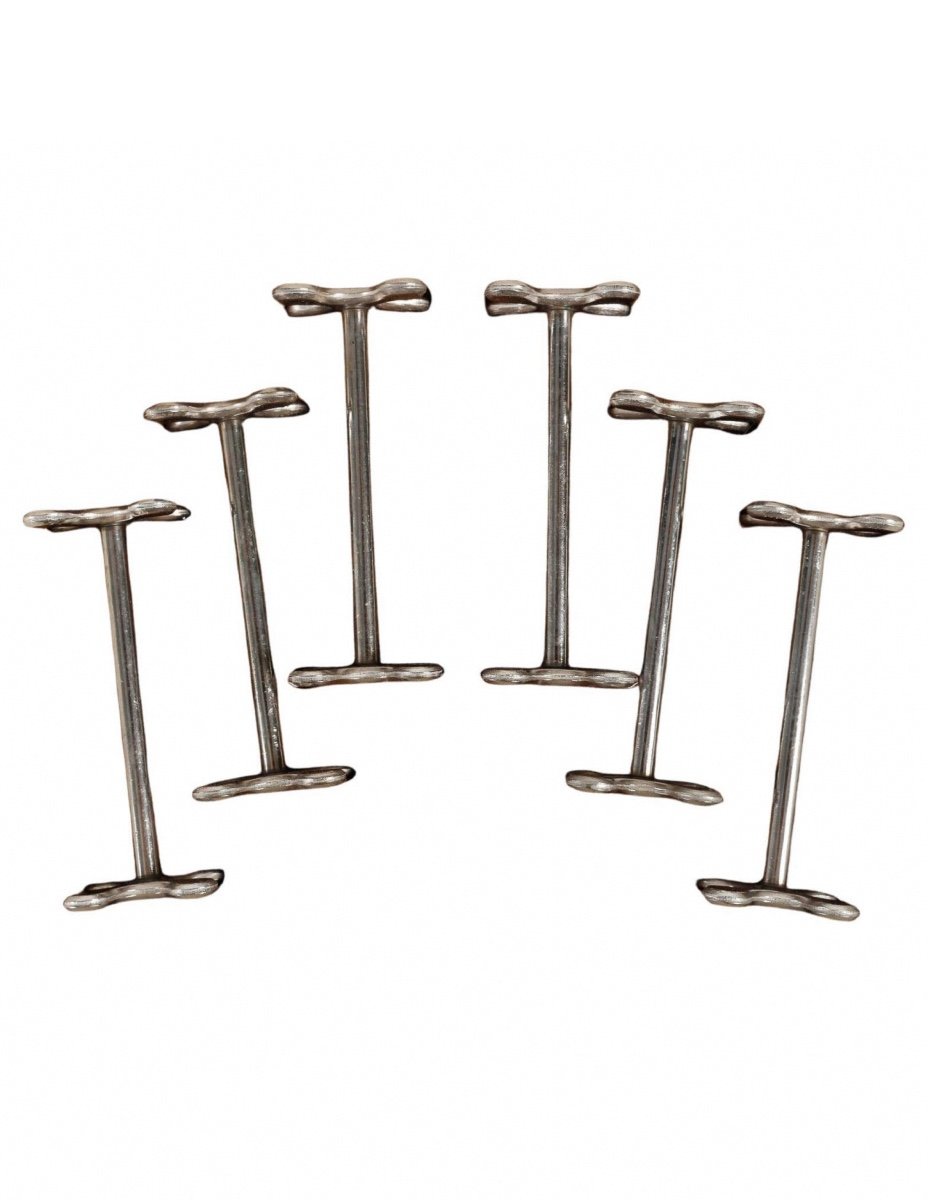 Series Of 6 Knife Holders From Maison Jean Goujon, 20th Century.