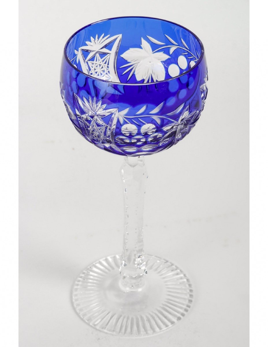 Bohemian Cut Crystal Chalice, 20th Century.-photo-2
