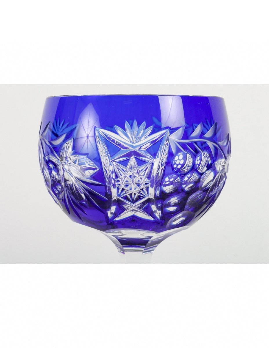 Bohemian Cut Crystal Chalice, 20th Century.-photo-4
