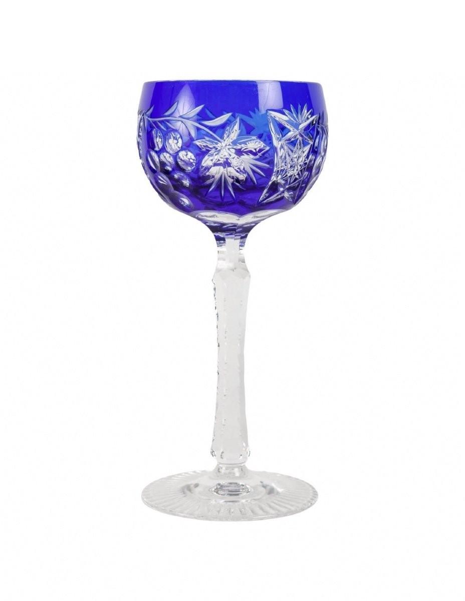Bohemian Cut Crystal Chalice, 20th Century.