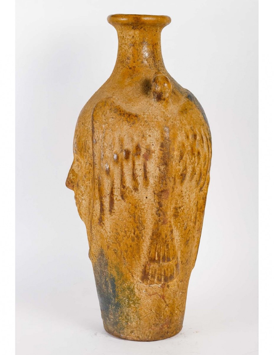 Important Stoneware Vase, Circa 1940-photo-4