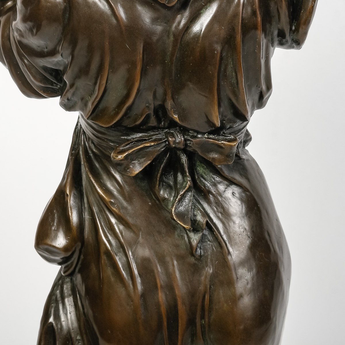 Grande Sculpture En Bronze De A.carbier Du XIXème Siècle.-photo-2
