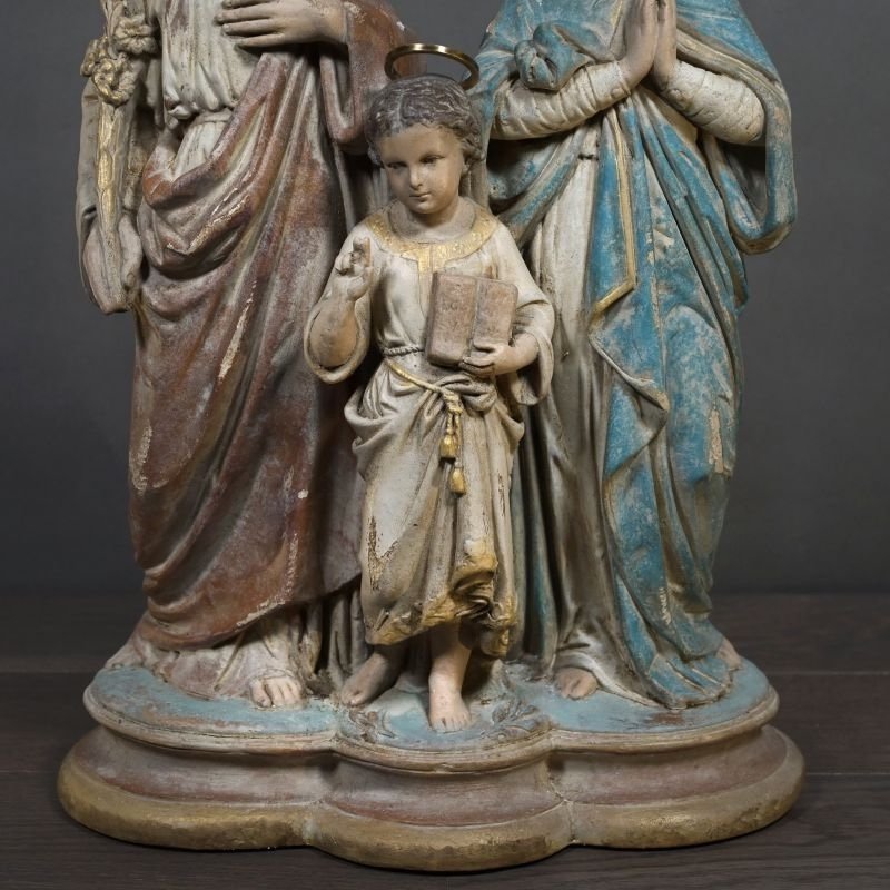 Religious Plaster Sculpture, 20th Century.-photo-4