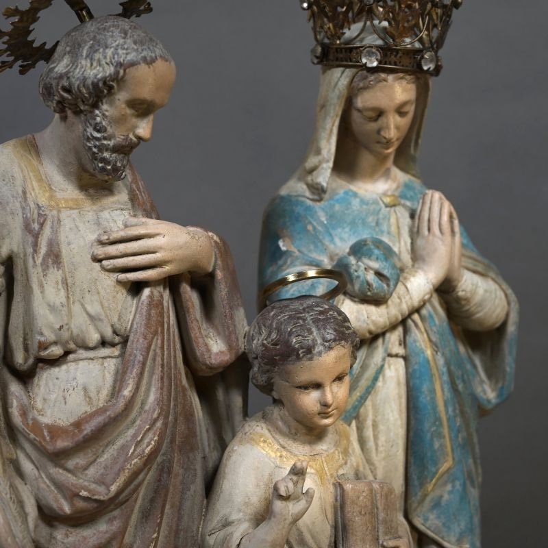 Religious Plaster Sculpture, 20th Century.-photo-1