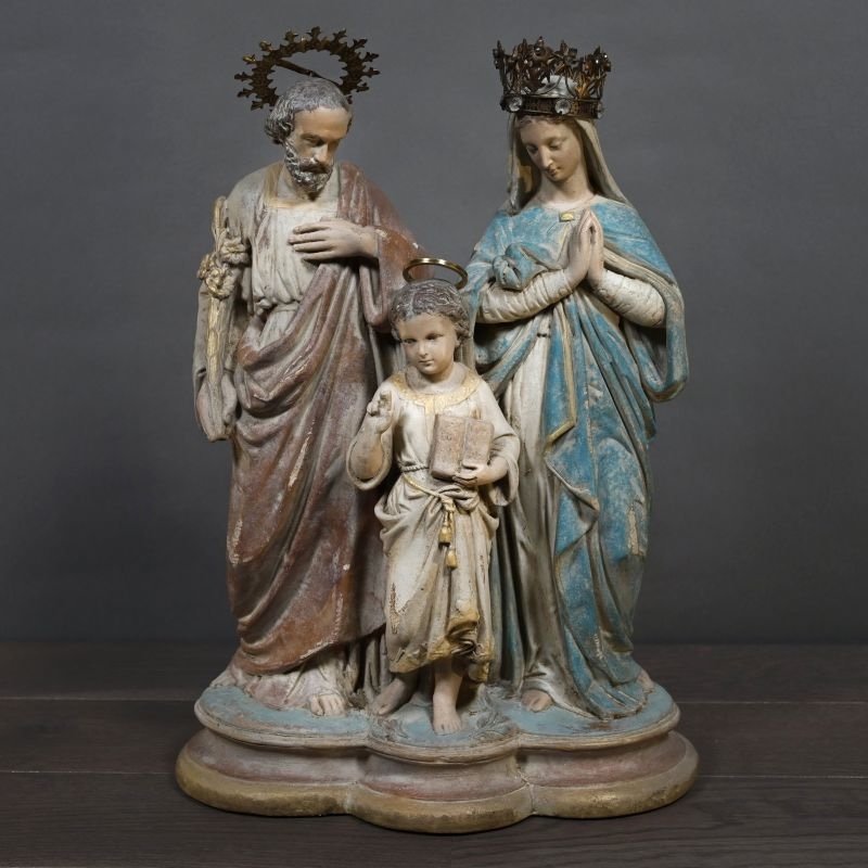 Religious Plaster Sculpture, 20th Century.