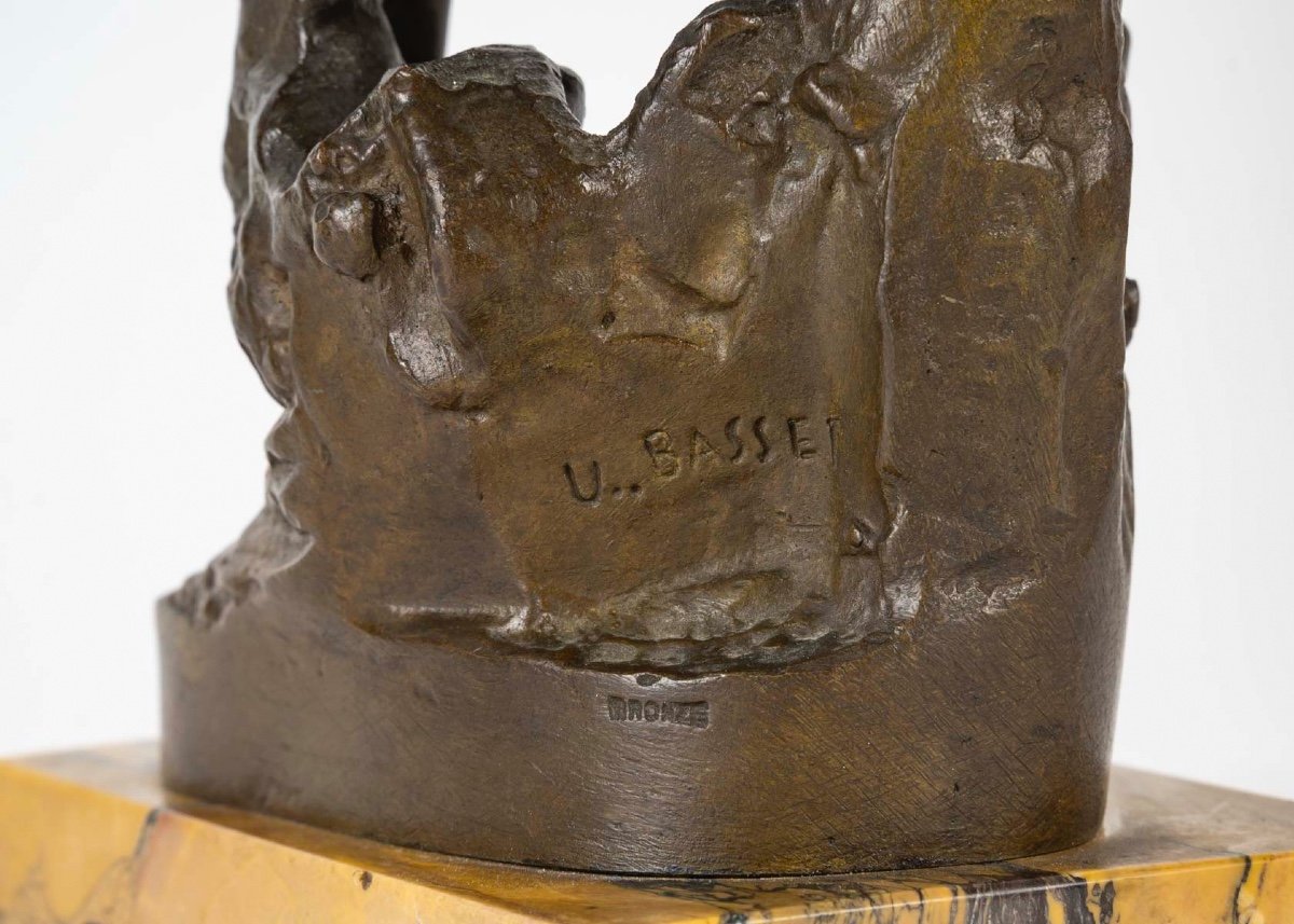 Sculpture De U.basset, Le Torrent, Sculpture En Bronze, XIXème Siècle, Napoléon III-photo-5