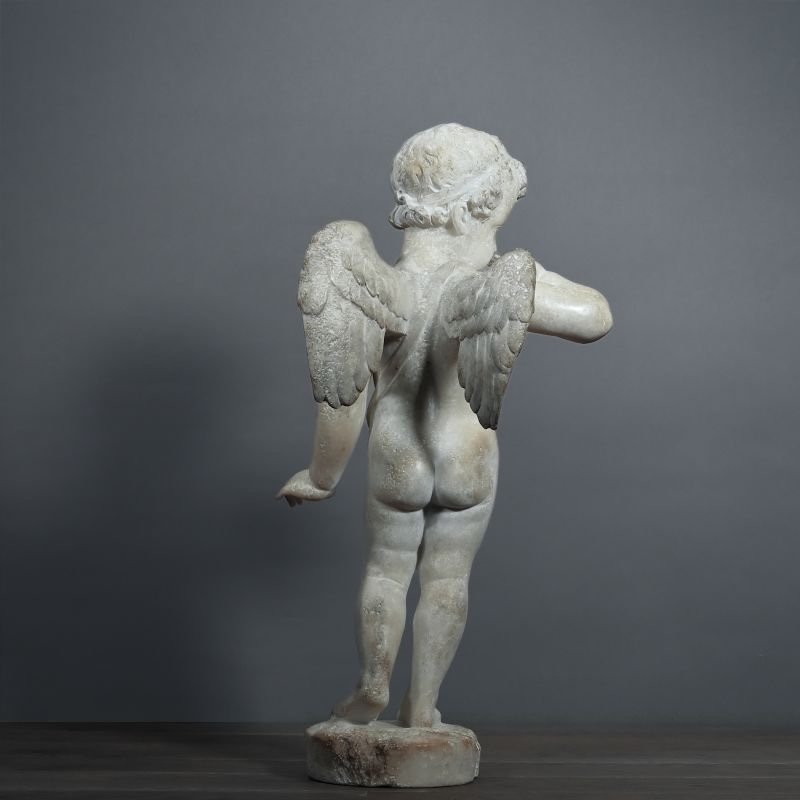 Sculpture D’un Ange, Reproduction En Matière Composite, XXème Siècle, Décoration Intérieur Et E-photo-4
