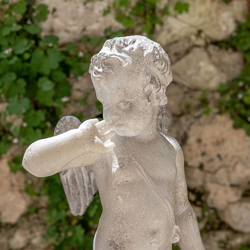 Sculpture D’un Ange, Reproduction En Matière Composite, XXème Siècle, Décoration Intérieur Et E-photo-3