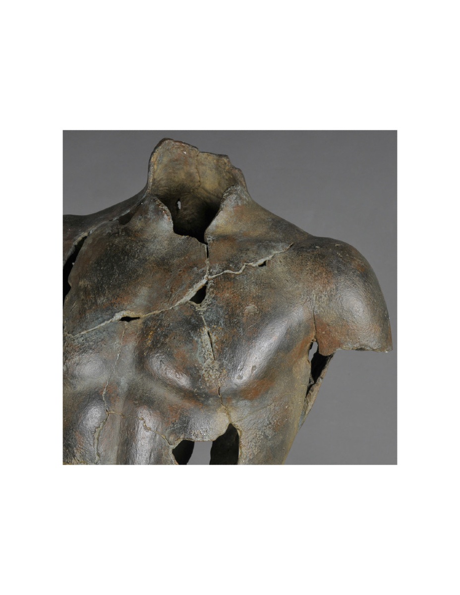 Sculpture En Résine Et Poudre De Marbre, Représentant Un Fragment De La Sculpture D’hermès.-photo-3