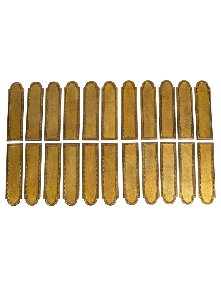 Set Of 11 Pairs Of Door Plates, Door Decoration, 19th Century.