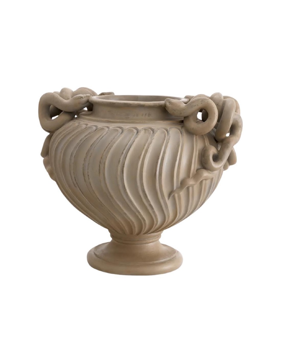 Vase, Large Pot En Terre Cuite Dans Le Goût De La Rome Antique, XXIème Siècle.