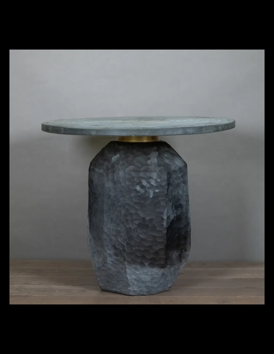 Table basse en verre sablé, couleurs sobres et élégantes