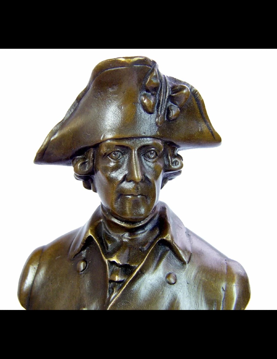 20th-century Bronze Sculpture Depicting Frederick Ii-photo-3