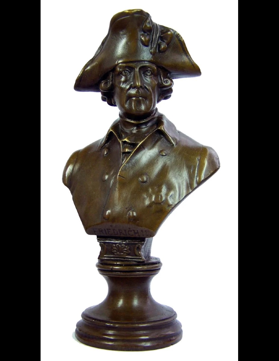 20th-century Bronze Sculpture Depicting Frederick Ii-photo-4