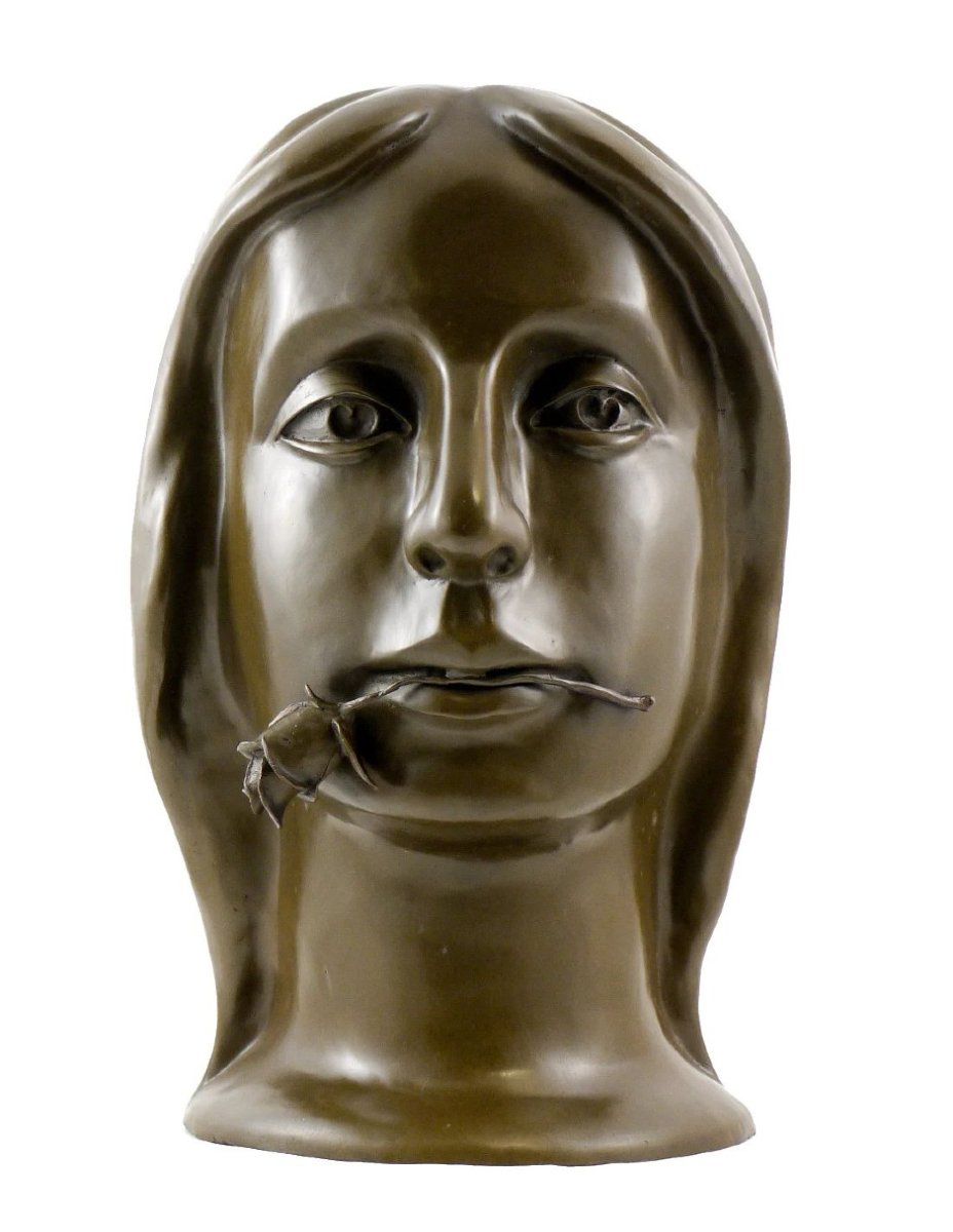 Cubist Bronze Sculpture Based On A Work By Otto Gutfreund-photo-2