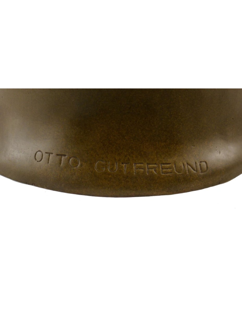 Cubist Bronze Sculpture Based On A Work By Otto Gutfreund-photo-4
