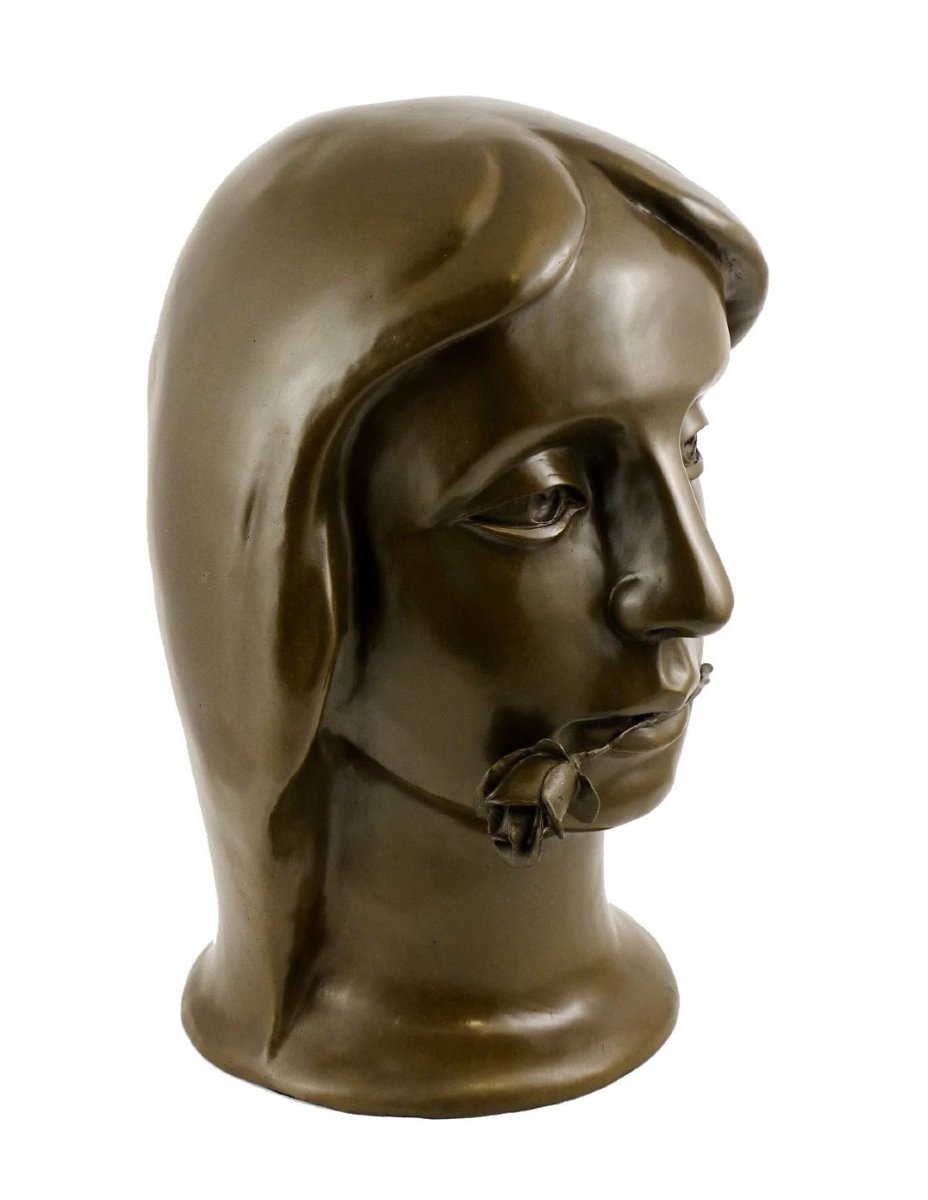Cubist Bronze Sculpture Based On A Work By Otto Gutfreund-photo-1