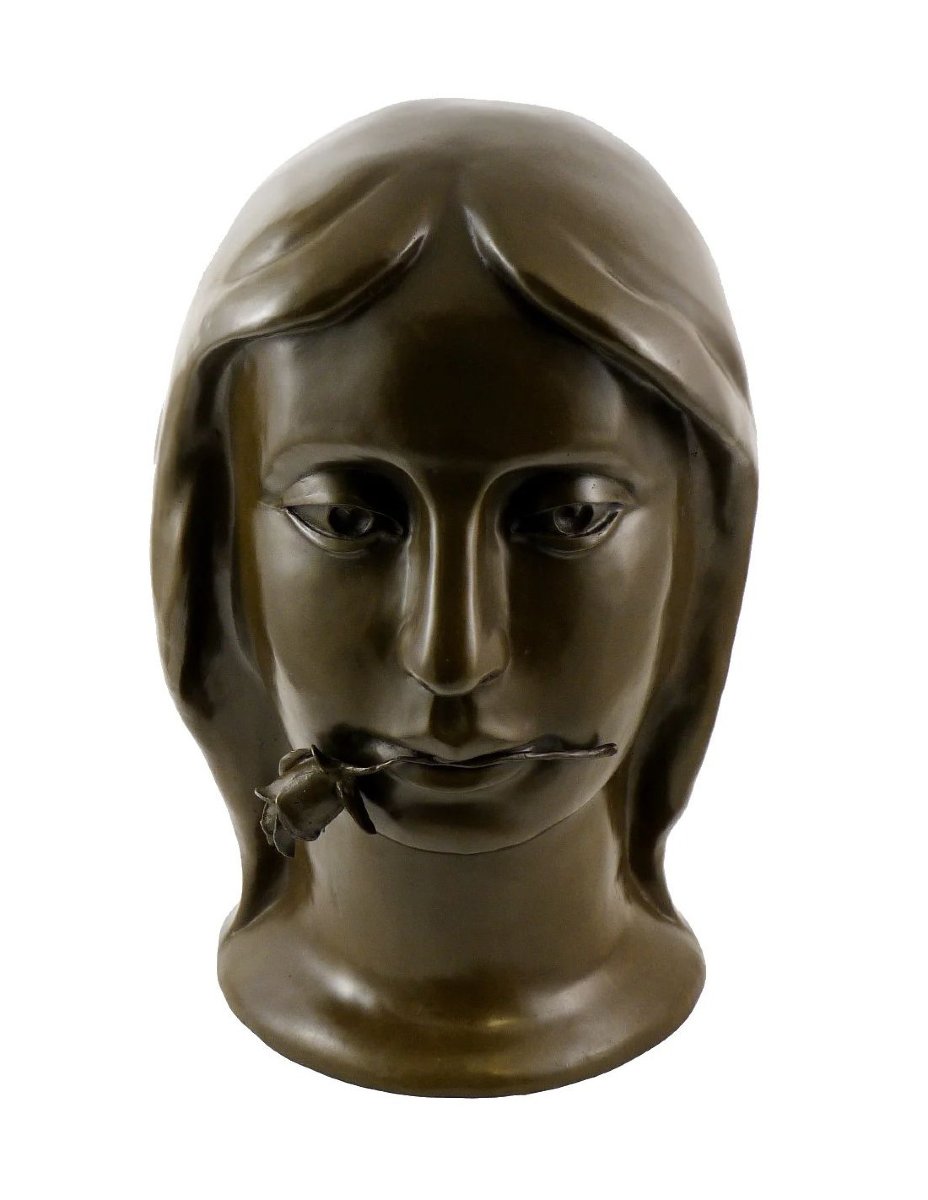 Cubist Bronze Sculpture Based On A Work By Otto Gutfreund