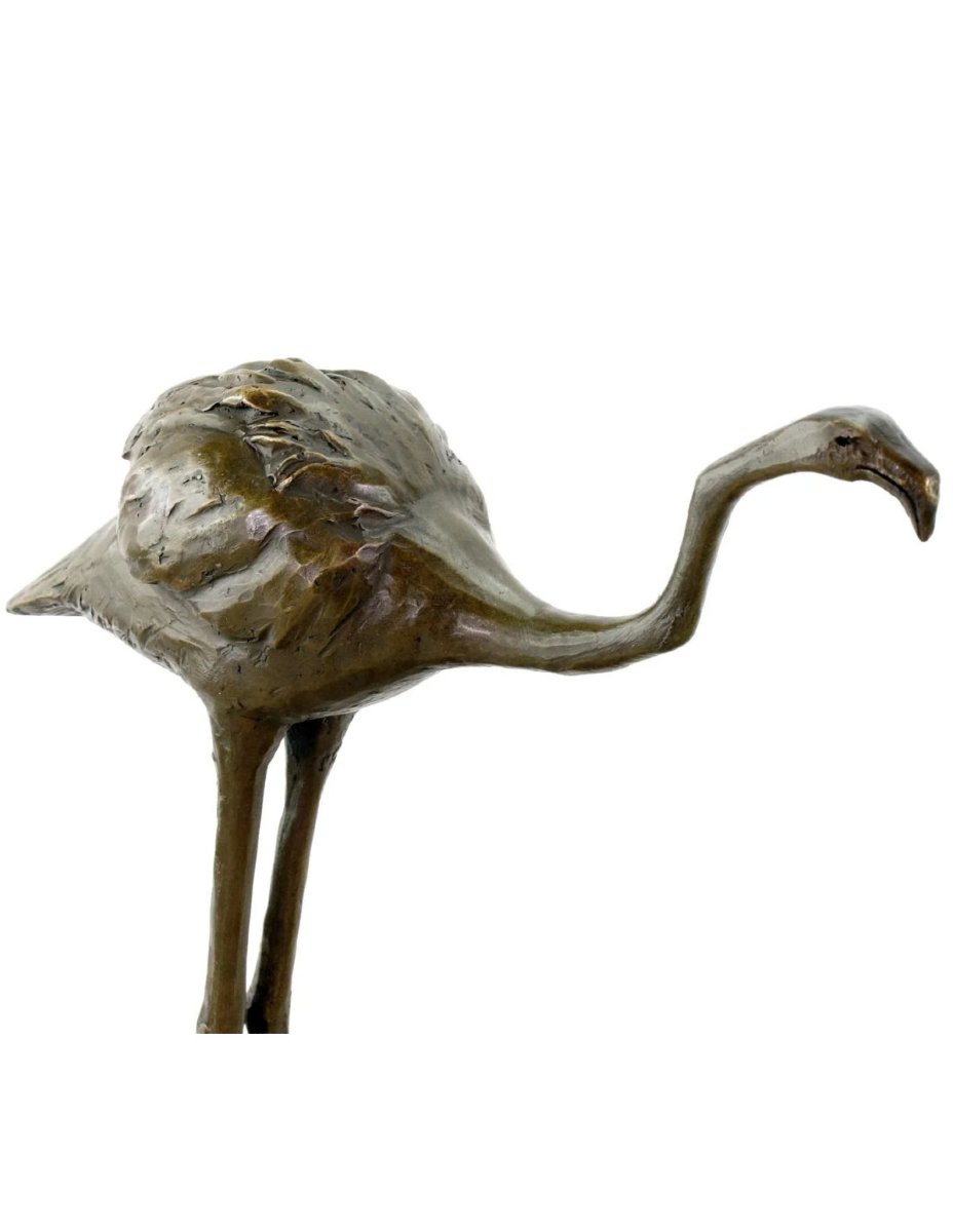 Statue Of Two Flamingos, A Bronze Sculpture Based On A Design By Rembrandt Bugatti.-photo-4