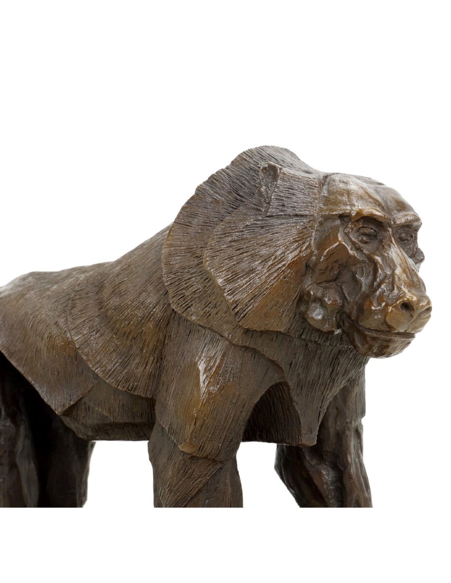 Sacred Monkey Statue, Bronze Sculpture Based On A Design By Rembrandt Bugatti-photo-2